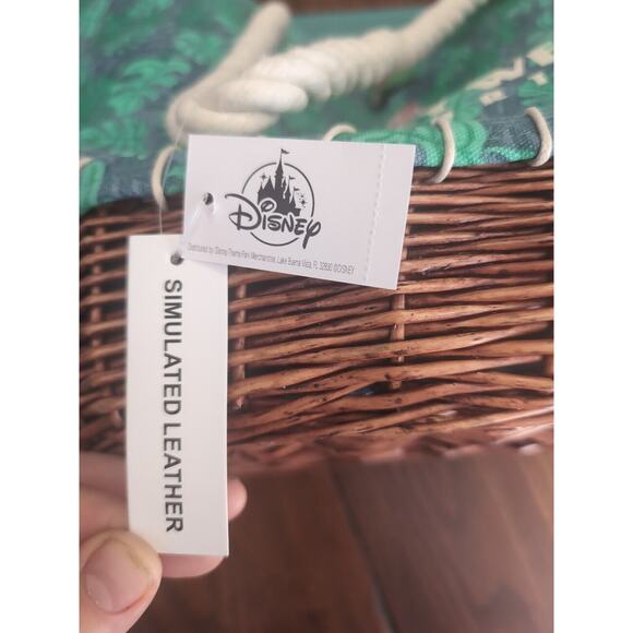 Disney Old Key West‎ Resort Tote Bag, Wicker Bottom, NWT, Vacation Beach Tote - Picture 7 of 8